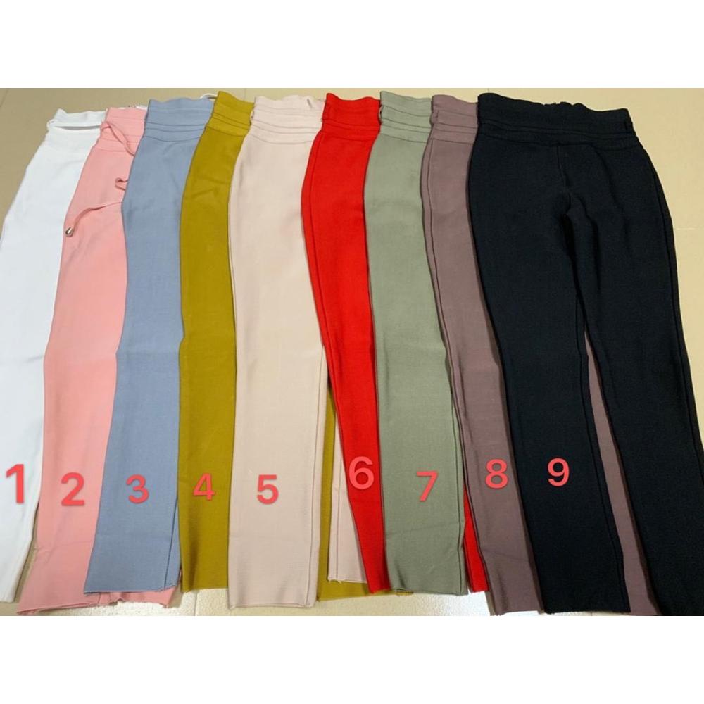 New Summer Bandage Pants 2020 9 Colors Sexy Women High Waist Pencil