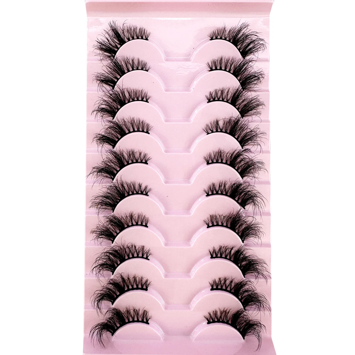 Fox Eyelashes 5/10 Pairs Hot Half Lashes Winged Wispy Fluffy False Eye