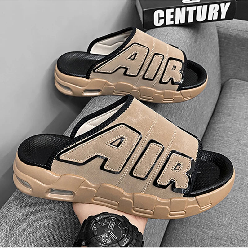 Men's Slippers Air Cushion Design Sandals Summer New Man PVC Sandals