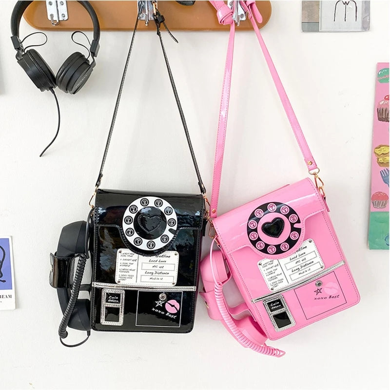 Fashion Telephone Shaped Shoulder Bag 2022 Women Funny Crossbody Bag