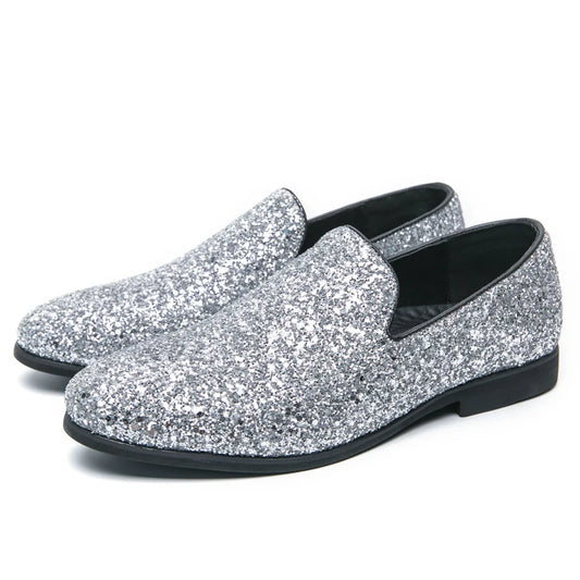 Shoes for Men Platform Dress Shoes Fashion Attractive Sequined