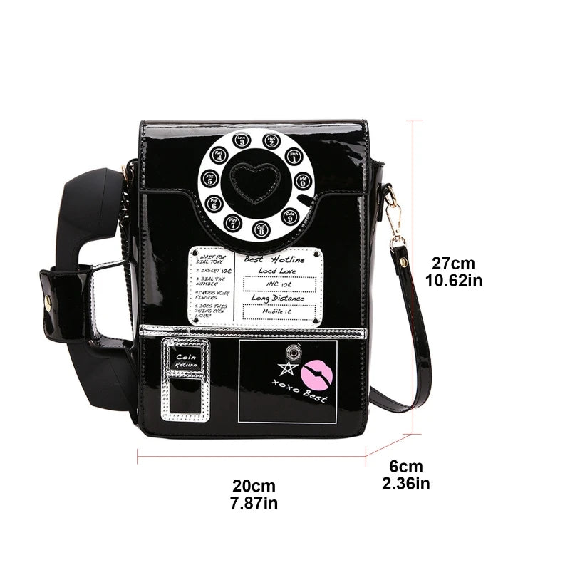 Fashion Telephone Shaped Shoulder Bag 2022 Women Funny Crossbody Bag