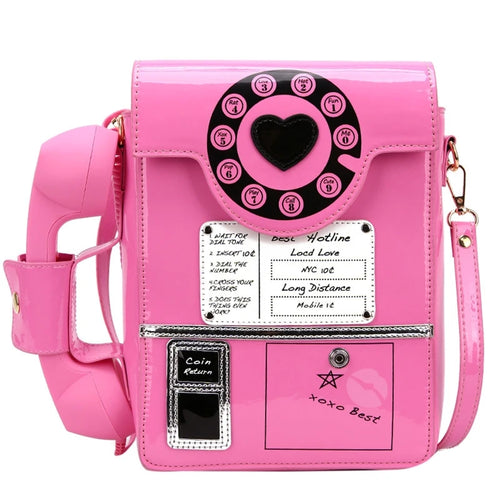 Fashion Telephone Shaped Shoulder Bag 2022 Women Funny Crossbody Bag