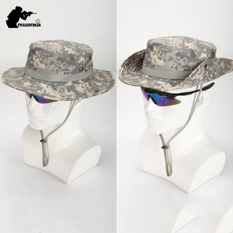 US Army Camouflage BOONIE HAT Thicken Military Tactical Cap Hunting