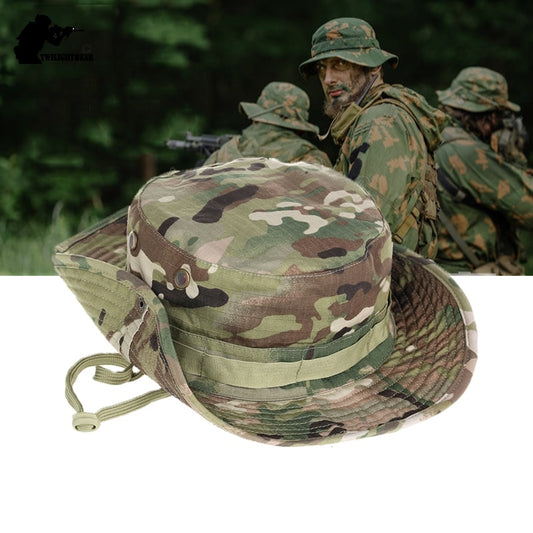 US Army Camouflage BOONIE HAT Thicken Military Tactical Cap Hunting